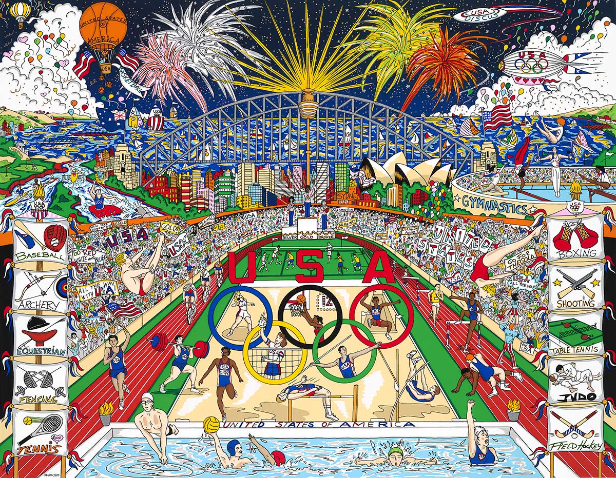 Charles Fazzino Olympic Games, 2000 - Sydney, Australia (BZ)